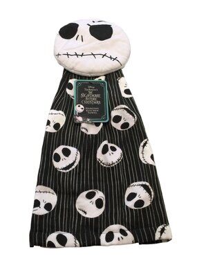 Disney The Nightmare Before Christmas Jack Skellington Hanging Kitchen Towel